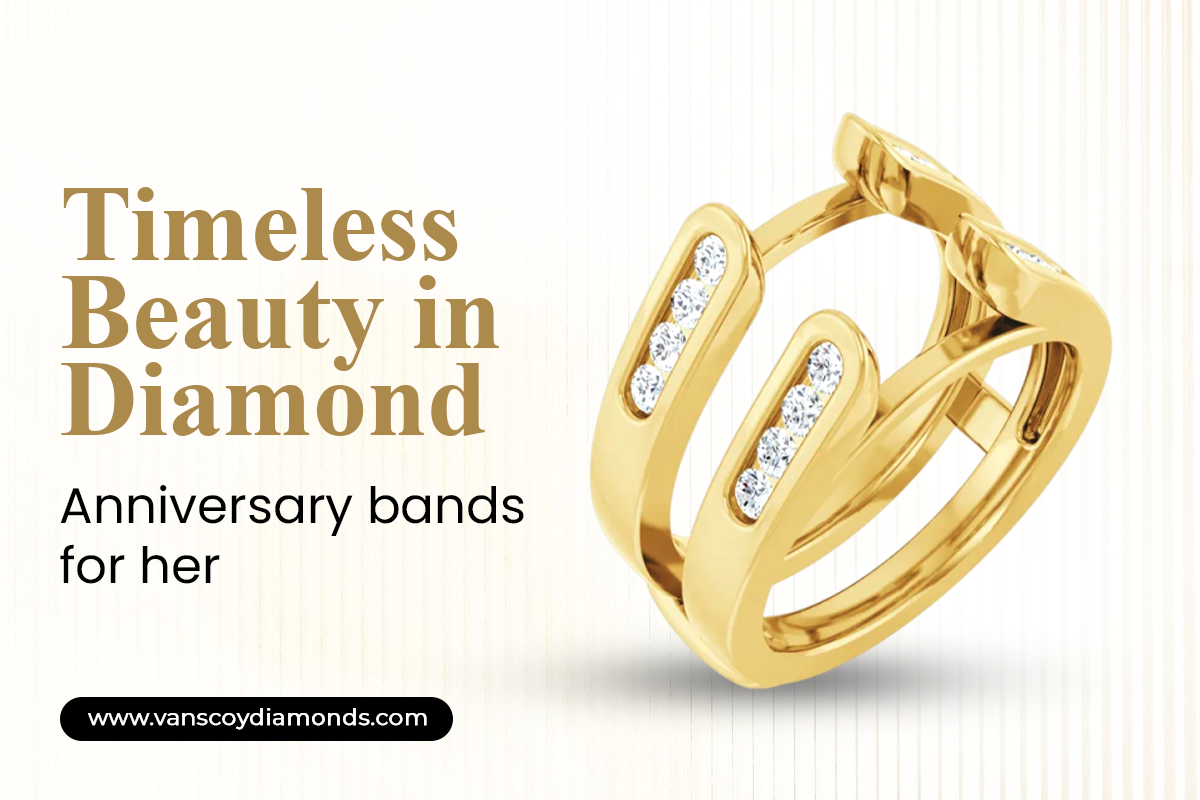 Timeless beauty in diamond with anniversary bands for her