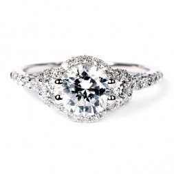 Verragio Insignia Collection 18K White Gold Diamond Semi-Mount Engagement Ring (INS7049DGOLD)