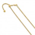 Adjustable Diamond Cut Cable Chain (22