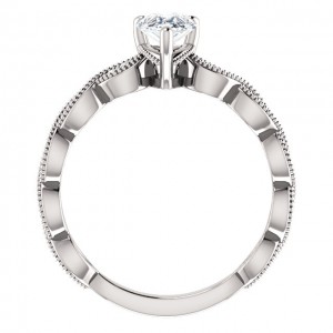 Pear Shape Diamond Engagement Ring