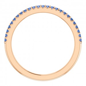 14K Rose 1/4 CTTW Anniversary Band