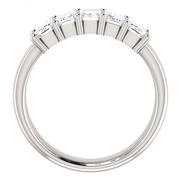 14K White 1 5/8 CTW Diamond Anniversary Band