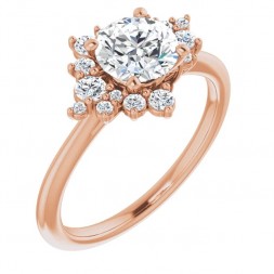 14K  Rose Gold Lab-Grown Diamond  Engagement Ring (1.00ctw)