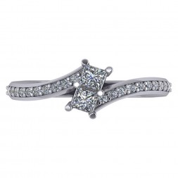 TWO STONE RING