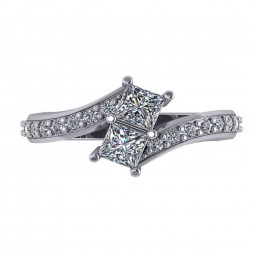 TWO STONE RING