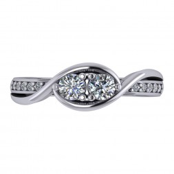 TWO STONE RING