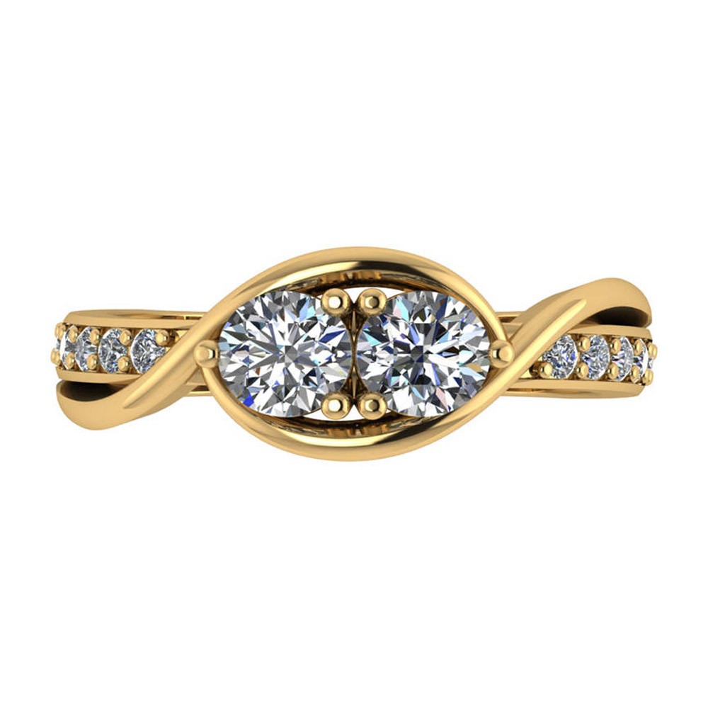TWO STONE RING