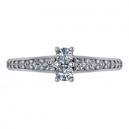 TWO STONE RING