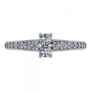 TWO STONE RING