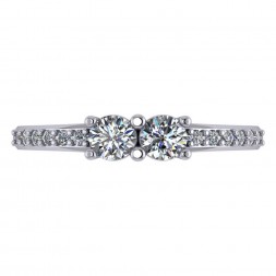 TWO STONE RING