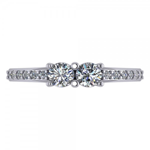 TWO STONE RING