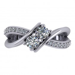 TWO STONE RING