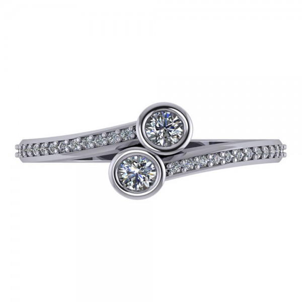 TWO STONE RING
