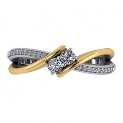 TWO STONE RING