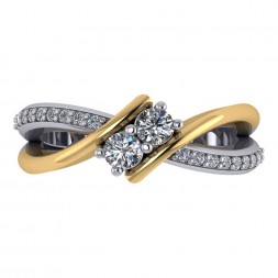 TWO STONE RING