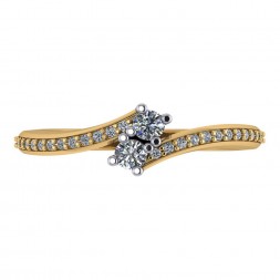 TWO STONE RING