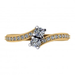 TWO STONE RING