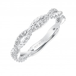 Rhea Twst Diamond Wedding Band