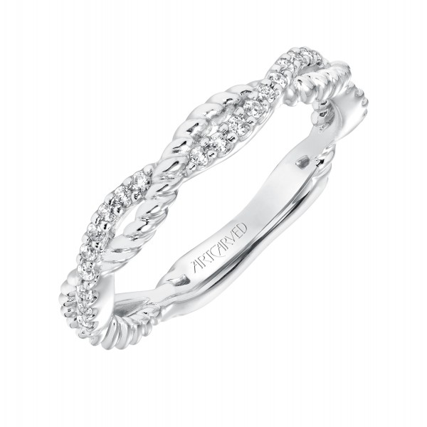 Rhea Twst Diamond Wedding Band