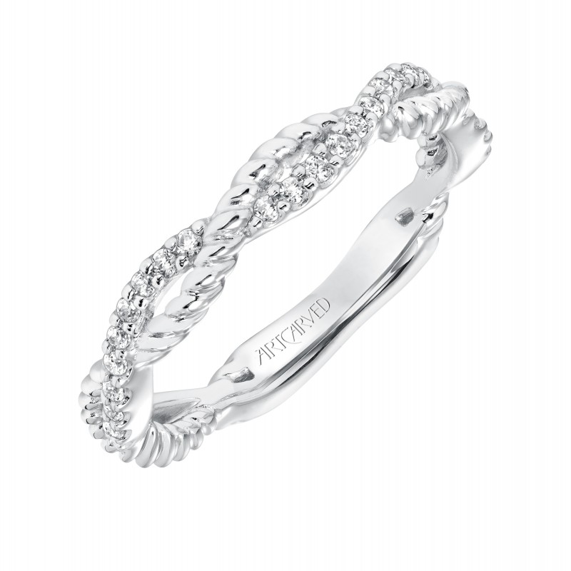 Rhea Twst Diamond Wedding Band