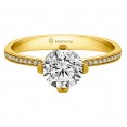 TEXA PAVE WITH 0.60ct H-SI ROUND CENTER