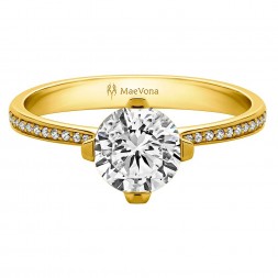 TEXA PAVE WITH 0.60ct H-SI ROUND CENTER