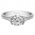 EORSA ROUND SOLITAIRE WITH 0.40ct H -SI ROUND CENTER