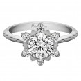 MALLOW ROUND HALO WITH 0.40ct H-SI ROUND CENTER