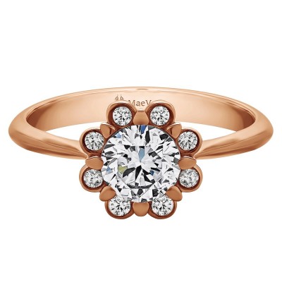 HEATHER ROUND ENGAGEMENT 0.60ct HSI ROUND CENTER