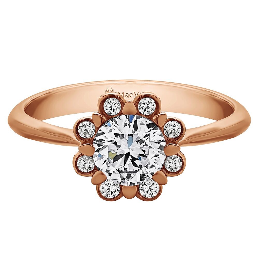 HEATHER ROUND ENGAGEMENT 0.60ct HSI ROUND CENTER