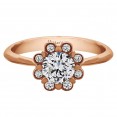 HEATHER ROUND ENGAGEMENT 0.60ct HSI ROUND CENTER