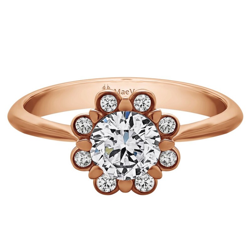 HEATHER ROUND ENGAGEMENT 0.60ct HSI ROUND CENTER