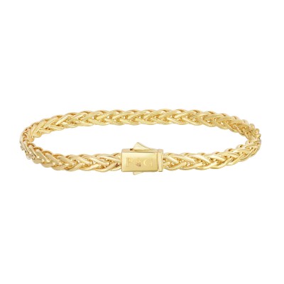14K Gold 4.5Mm Woven  Bracelet