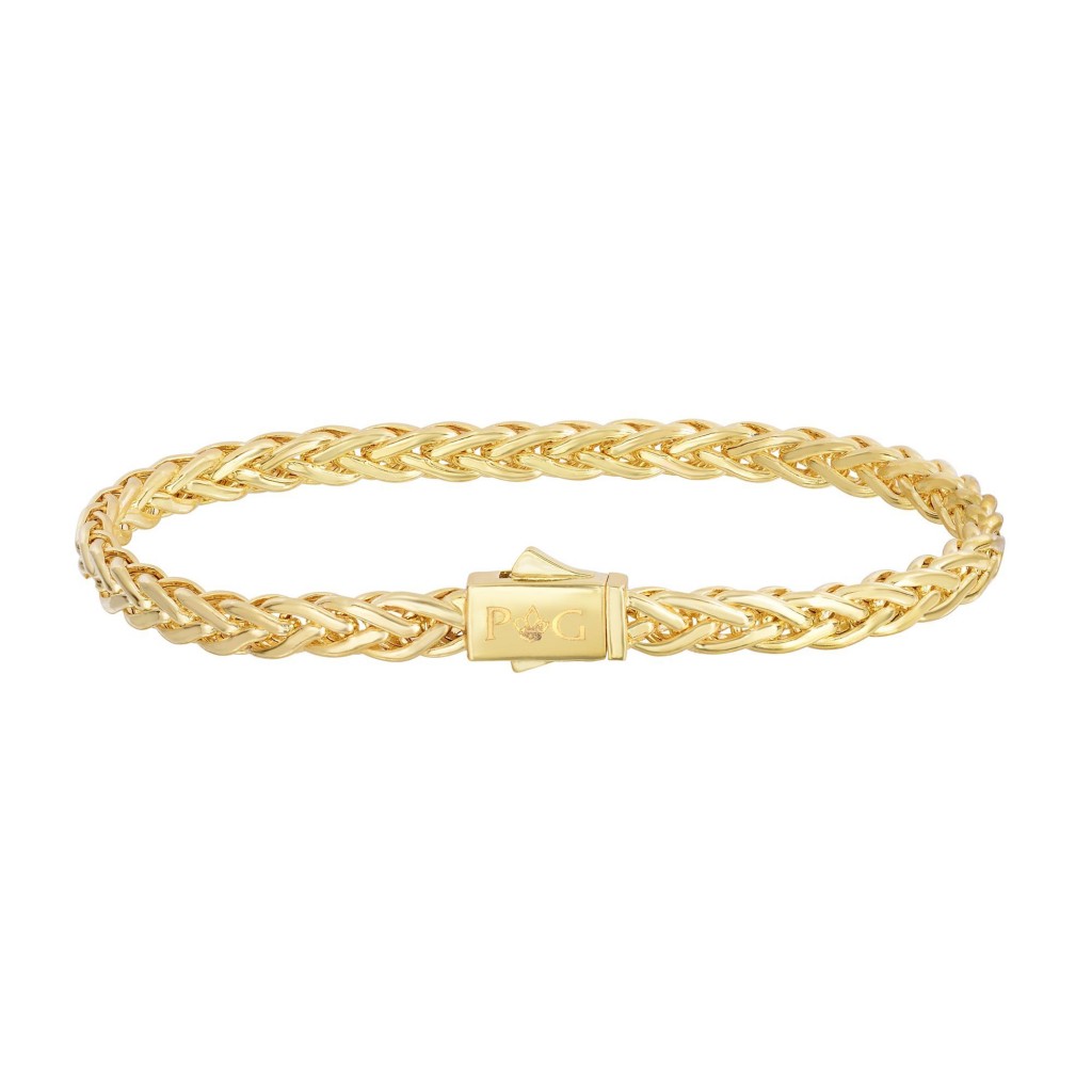 14K Gold 4.5Mm Woven  Bracelet