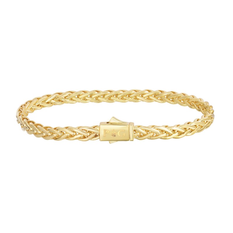 14K Gold 4.5Mm Woven  Bracelet