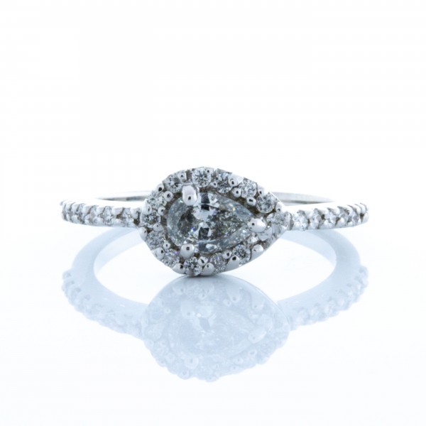 Pear Shape Diamond Halo RIng (.57ctw)