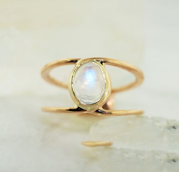 Moonstone Fashion Ring