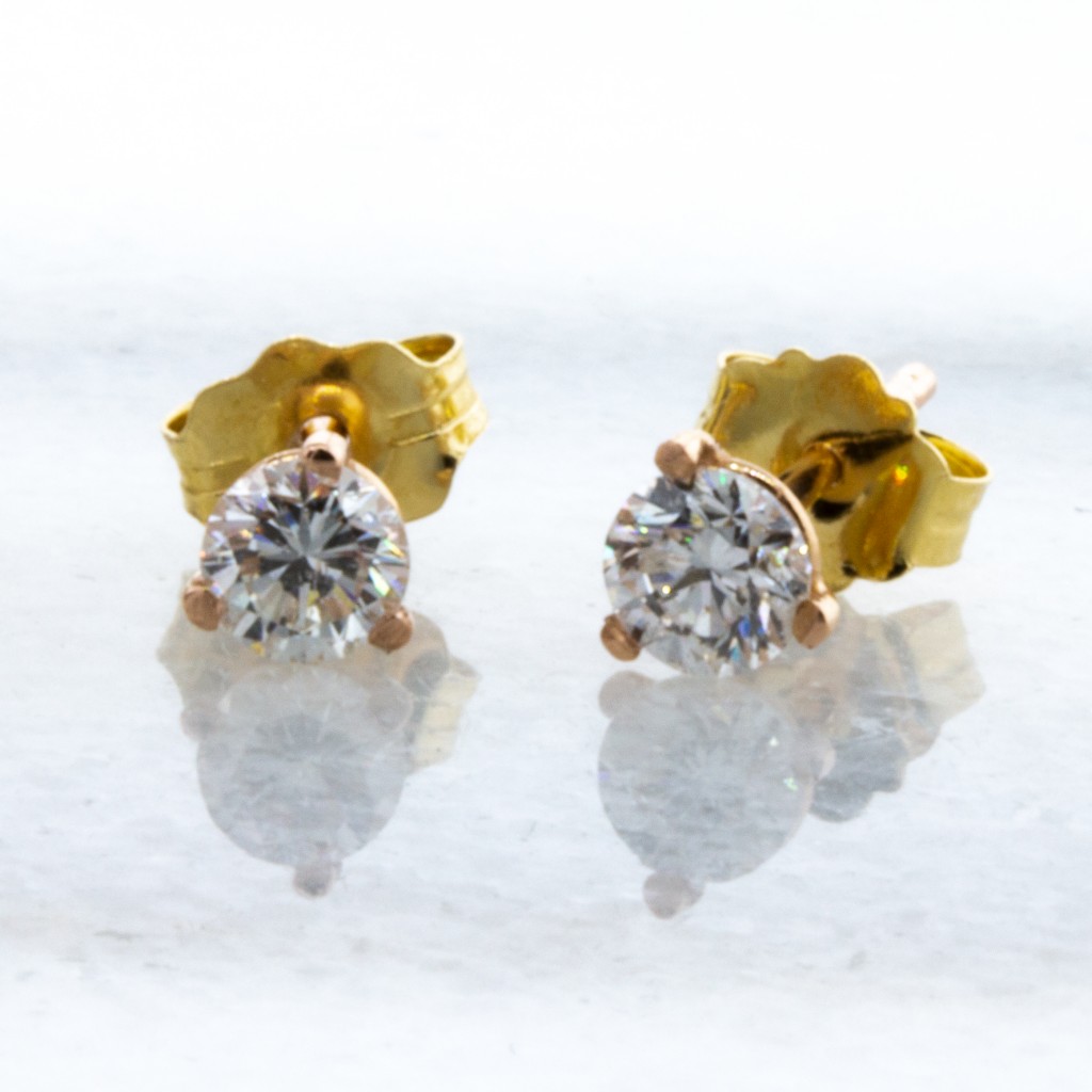 Martini 14kt Yellow Gold Studs (.36ctw.)