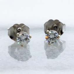 Martini 14 kt white gold  Diamond Studs (.33ctw)