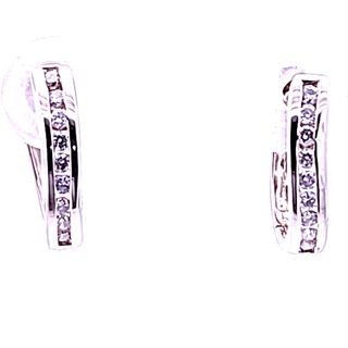 DIAMOND HINGED HOOPS (.15CTW)