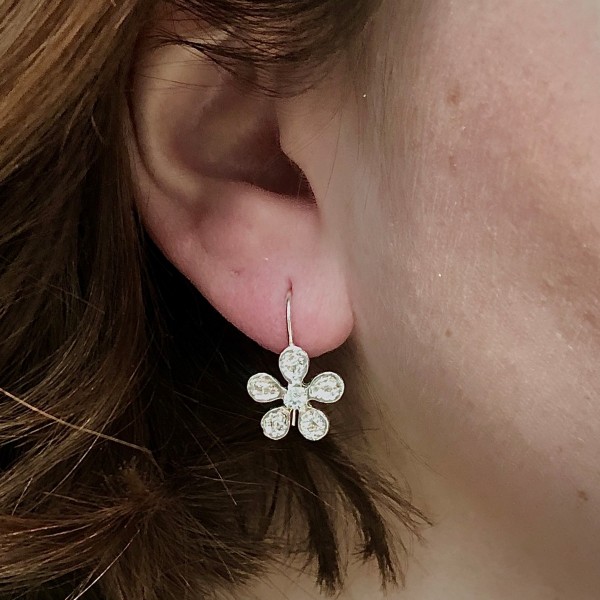 Diamond Posie Earrings (SS)