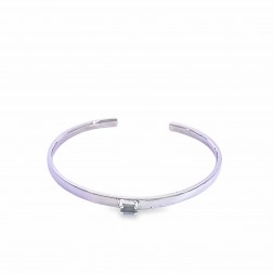 4mm Blue Topaz Cuff Bracelet