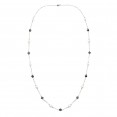 Sterling Silver 8.5-9MM Wht Oval FWCP and Hematite NK 36