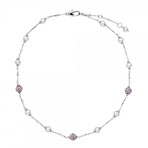 Sterling Silver Lilac 4.5-5.5MM Potato FWCP and Crystal  Tin Cup NK 14