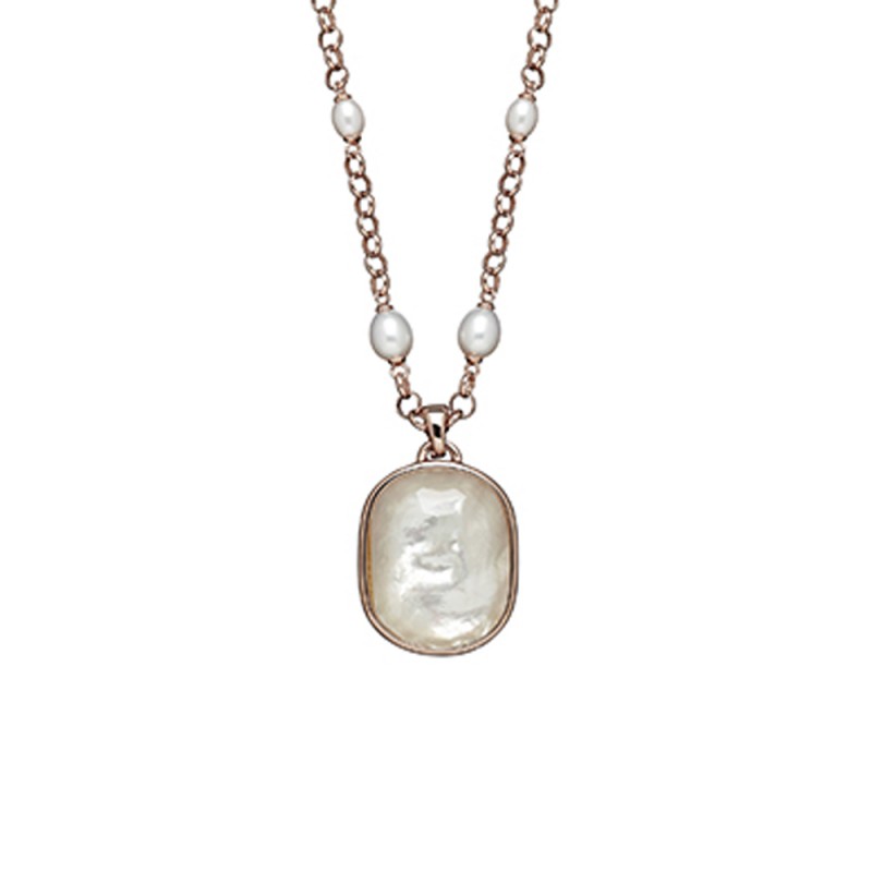 Bronze 6-8.MM Oval Freshwater Cultured Pearl White Mother of Pearl Doublet 36