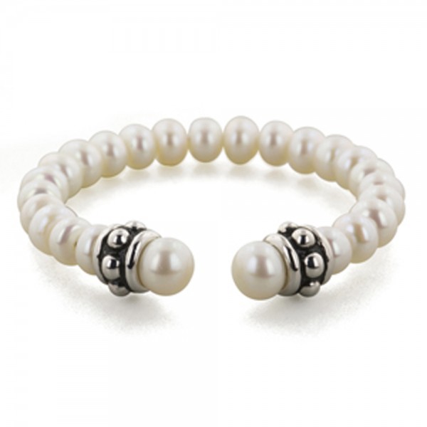Sterling Silver 6-7.5 MM White Freshwater Cultured Pearl 6