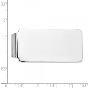 14k White Gold Men's Money Clip