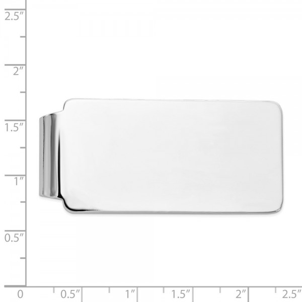 14k White Gold Men's Money Clip