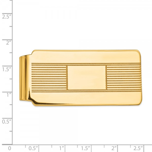 14k Men's Engravable Money Clip