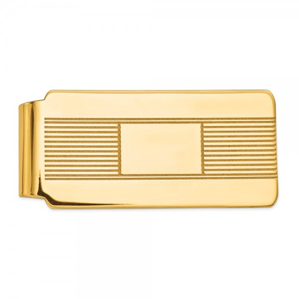 14k Men's Engravable Money Clip